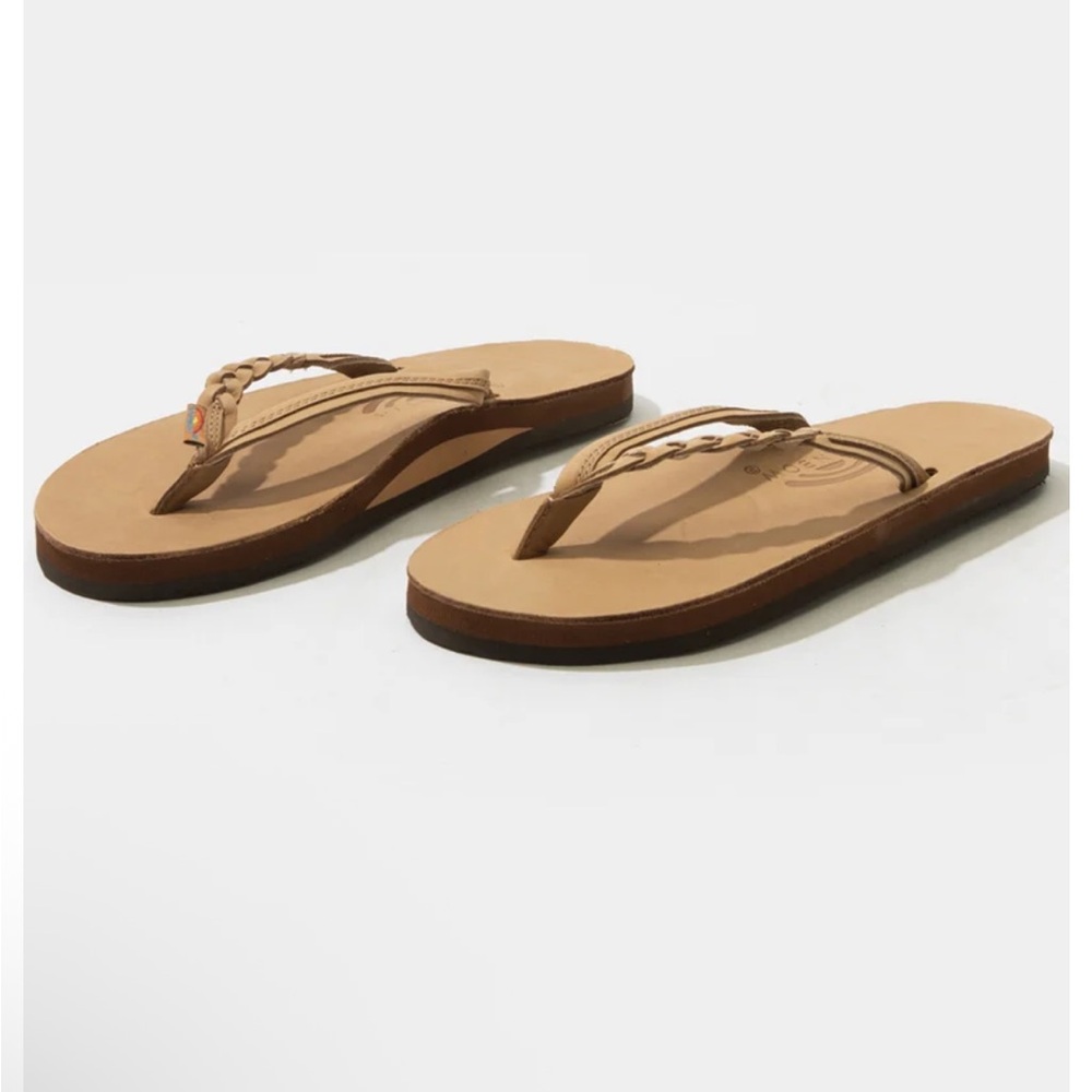 Rainbow Women's Brown Braided Sandals